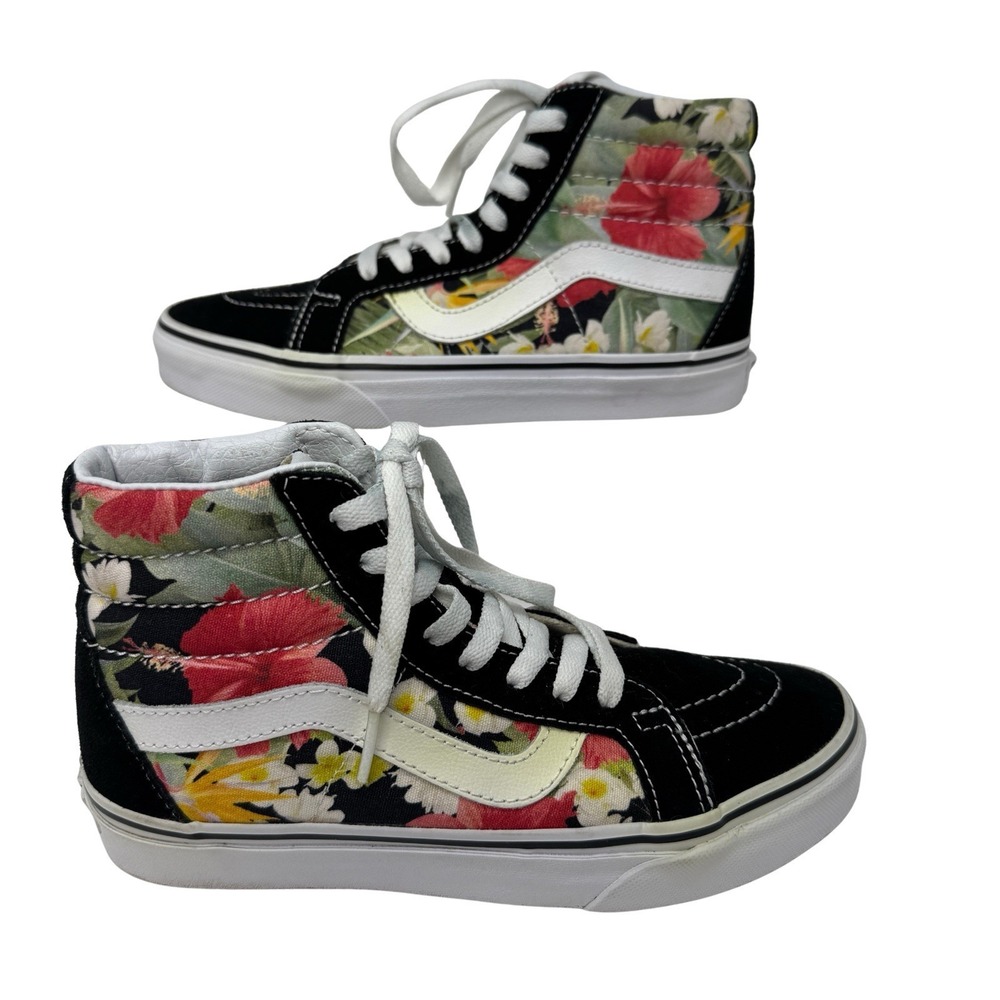 Vans SK8 Hi Tropical Floral Print High‎ Top Sneakers Women Size 6